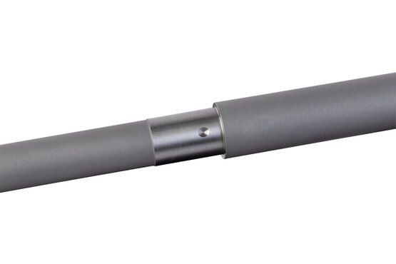 Stainless AR-10 barrel with dimpled gas journal.